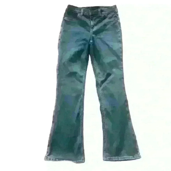 Aerie Medium Wash Elastic Waist Bootcut Flare Leg Denim Jeans Size Small - Picture 1 of 9